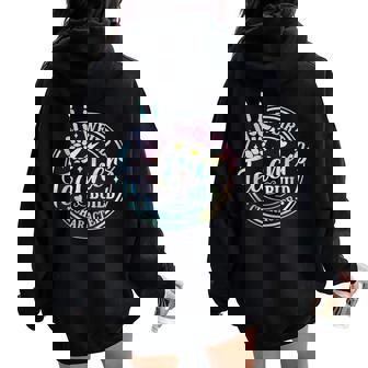 Weird Teachers Build Character Teacher Sayings Tie Dye Women Oversized Hoodie Back Print - Thegiftio UK