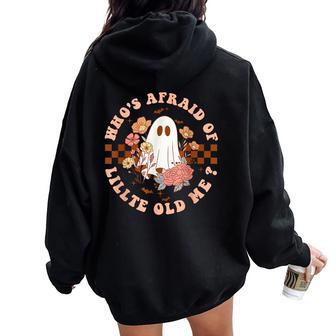 Who's Afraid Of Little Old Me For Women Women Oversized Hoodie Back Print - Thegiftio UK