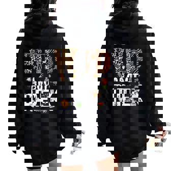 Wild About Pre-K Safari Jungle Back To School Women Oversized Hoodie Back Print | Mazezy