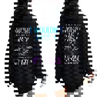 I Wouldn't Pass A Vet Check Equestrian Women Women Oversized Hoodie Back Print - Thegiftio UK