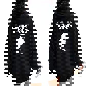 Yin Yang Costume Couple Costumes Partner Costumes Man Woman Women Oversized Hoodie Back Print | Seseable UK