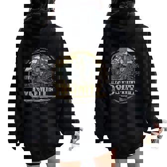 Yosemite Us National Park Vintage Retro Women Oversized Hoodie Back Print | Mazezy