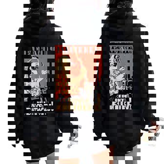 ¡Las Trabajadoras Toman Sus Rifles Propaganda Soviética Women Oversized Hoodie Back Print - Regaloses