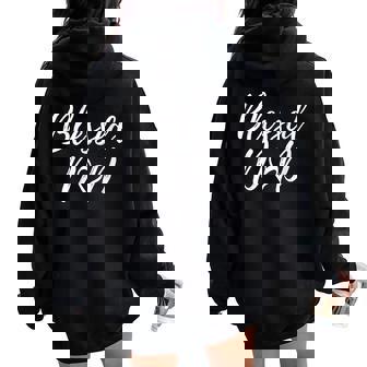 Blessed Dad Christmas Matching Family Blessing Women Oversized Hoodie Back Print - Monsterry