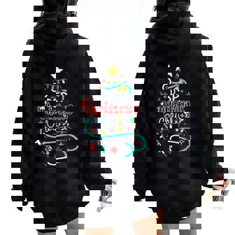 Christmas Direct Support Person Dsp Nurse Healthcare Workers Women Oversized Hoodie Back Print - Monsterry
