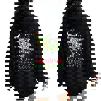 This Is My Christmas Pajama Sea Turtle Christmas Women Oversized Hoodie Back Print - Monsterry