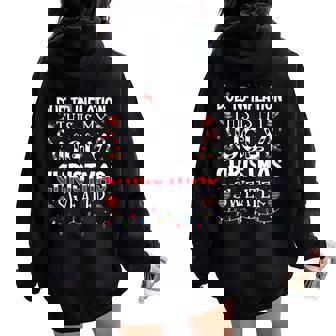Due To Inflation Ugly Christmas Sweaters Women Women Oversized Hoodie Back Print | Mazezy