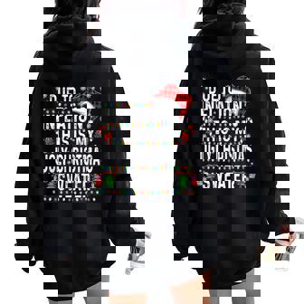 Family Christmas Pajama Christmas 2024 Women Oversized Hoodie Back Print - Thegiftio