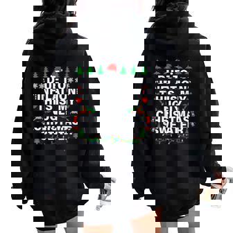 Due To Inflation Ugly Christmas Sweaters Boy Women Oversized Hoodie Back Print | Mazezy