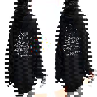 Shine Bright Like A Call Light Nurse Merry Christmas Women Oversized Hoodie Back Print | Mazezy