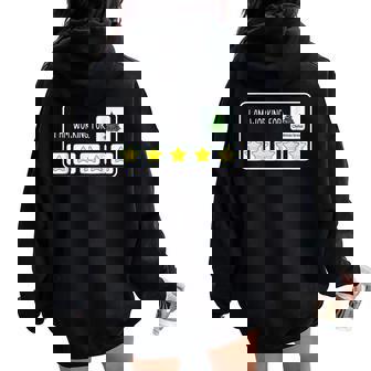 I'm Working For Christmas Break 5 Stars Christmas Teacher Women Oversized Hoodie Back Print - Thegiftio UK