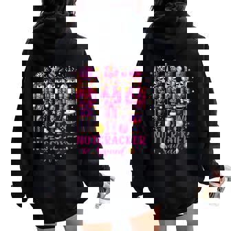 Leopard Nutcracker Squad Pink Christmas 2024 Pajamas Women Women Oversized Hoodie Back Print - Thegiftio UK