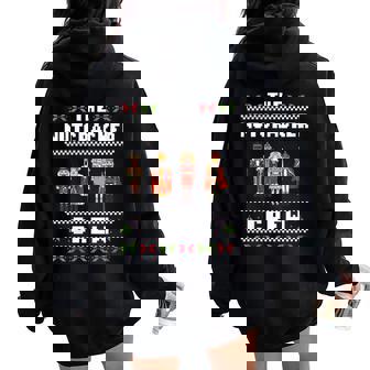 The Nutcracker Crew Nutcracker Ugly Christmas Sweater Ballet Women Oversized Hoodie Back Print | Seseable UK