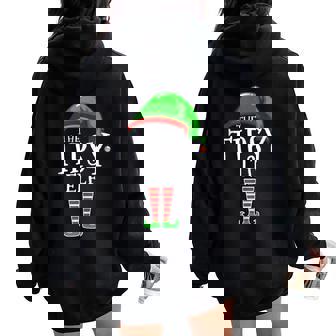 Tipsy Elf Family Matching Group Christmas Drunk Women Oversized Hoodie Back Print - Monsterry