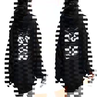 Creepy Carrots Face Halloween Costume Kids Boys Women Women Oversized Hoodie Back Print - Monsterry