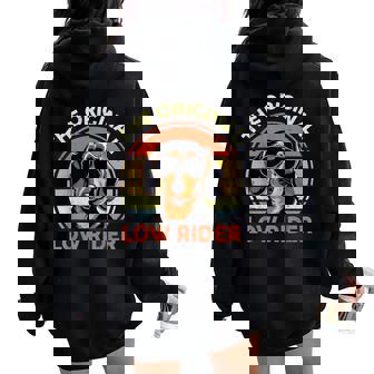 The Original Low Rider Dachshund Men Women Weiner Dog Women Oversized Hoodie Back Print - Monsterry