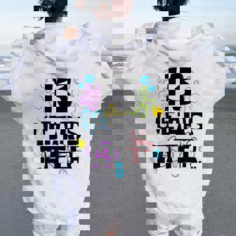 13 Year Old Birthday Girl Boys Thirn 13 Years Later Women Oversized Hoodie Back Print | Mazezy