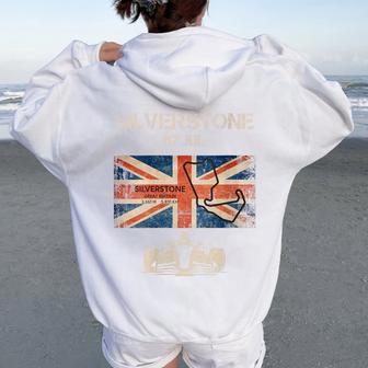 2024 Formula Racing Silverstone Track Formula Race Car Women Oversized Hoodie Back Print - Thegiftio UK