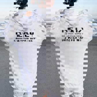 Ama A Mi Esposa Déjame Hacer Lo Que Quiera Hombre Marido Divertido Women Oversized Hoodie Back Print - Regaloses