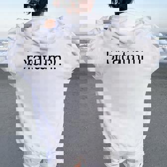 Brautumn Brat Autumn Fall Season Aesthetic Y2k Saying Women Oversized Hoodie Back Print - Thegiftio UK