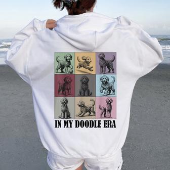 Dog Lovers Quote In My Golden Doodle Era Cool Women Women Oversized Hoodie Back Print - Thegiftio UK