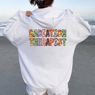 Radiation Therapist Halloween Costumes For Woman Women Oversized Hoodie Back Print - Thegiftio UK