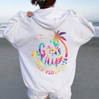 Girls Weekend Girls Trip Beach Vibes 2024 Women Oversized Hoodie Back Print - Thegiftio UK