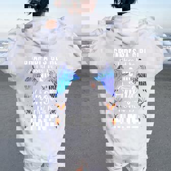 Grandpa's Girl I Used To Be His Angel Now He's Mine Perfect Women Oversized Hoodie Back Print - Monsterry