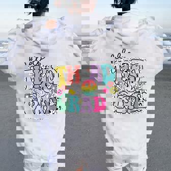 Hello Third Grade Team 3Rd Grade Girl Teacher Back To School Women Oversized Hoodie Back Print | Seseable CA