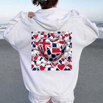 Love England Women Oversized Hoodie Back Print - Thegiftio UK