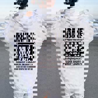 Mom Life Inmate Halloween Costume Family Matching Women Oversized Hoodie Back Print - Thegiftio UK