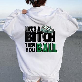 Then You Ball Streetwear s Summer Graphic Prints Women Oversized Hoodie Back Print - Monsterry AU
