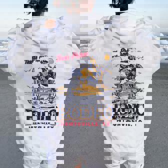 Texas Prison Rodeo Cowboy Western Horse Riding Women Oversized Hoodie Back Print | Seseable UK
