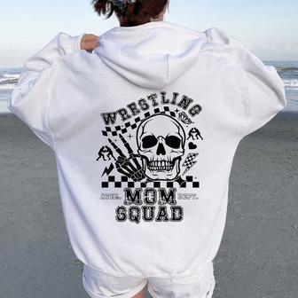 Wrestling Mom Squad Women Oversized Hoodie Back Print - Thegiftio UK