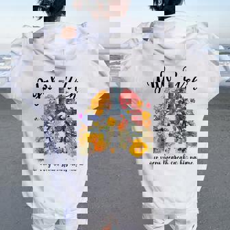 Yahweh Our Very Breath Speaks His Name Floral Lung Flowers Women Oversized Hoodie Back Print - Thegiftio