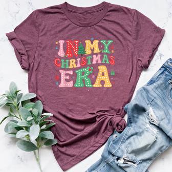 In My Christmas Era Cute Groovy Christmas Holiday Xmas Women's Heather T-Shirt - Monsterry