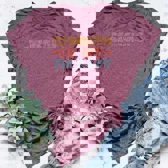 Creeking Is My Therapy Hobby Hobbies Joke Saying Women's Heather T-Shirt - Monsterry