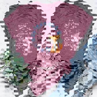 Cute Fox Quote I Was Made For Winter Adventures Snow Wreath Women's Heather T-Shirt - Monsterry