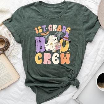 1St Grade Boo Crew First Grade Halloween Costume Teacher Bella Canvas T-shirt - Thegiftio UK