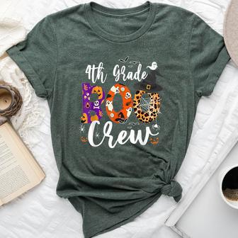 4Th Grade Boo Crew Teacher Student Halloween Costume 2024 Bella Canvas T-shirt - Thegiftio UK