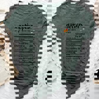 Appetizers Nutrition Food Facts Thanksgiving Costume Xmas Bella Canvas T-shirt - Monsterry