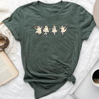 Ballet Ghost Ballet Dancer Spooky Dance Teacher Halloween Bella Canvas T-shirt - Thegiftio UK