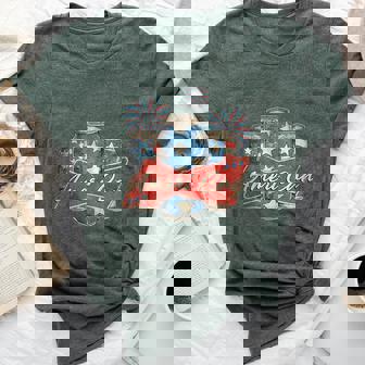 Beer American Flag 4Th Of July Merica Usa Drinking Bella Canvas T-shirt | Mazezy