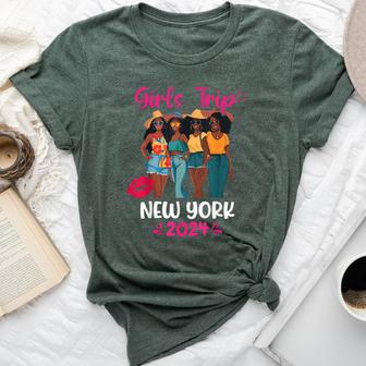 Black Girls Trip New York 2024 Vacation Matching Bella Canvas T-shirt - Thegiftio UK