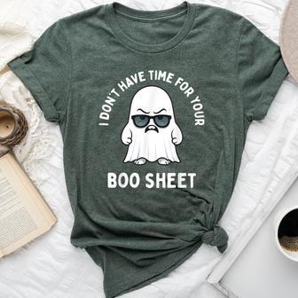 Boo Sheet Ghost Halloween Costume Women Bella Canvas T-shirt | Seseable UK