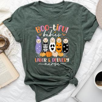 Bootiful Babies Labor And Delivery Nurse Halloween L&D Nurse Bella Canvas T-shirt - Thegiftio UK