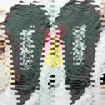 Canned Pickle Coquette Bows Canning Jar Pickling Girl Women Bella Canvas T-shirt - Monsterry