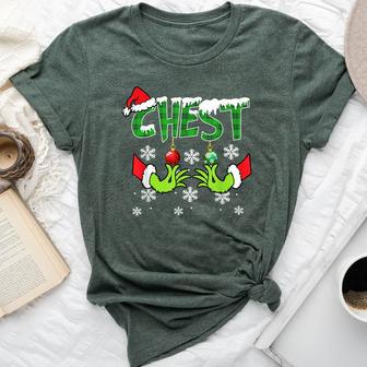 Chest Nuts Matching Chestnuts Christmas Snow Couples Women Bella Canvas T-shirt - Thegiftio UK