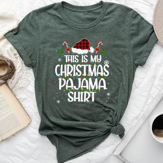 This Is My Christmas Pajama Xmas Pjs T Bella Canvas T-shirt - Thegiftio UK