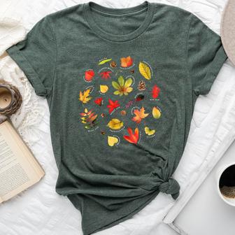 Cottagecore Autumn Leaf Breed Collection Fall Costume Bella Canvas T-shirt | Seseable UK